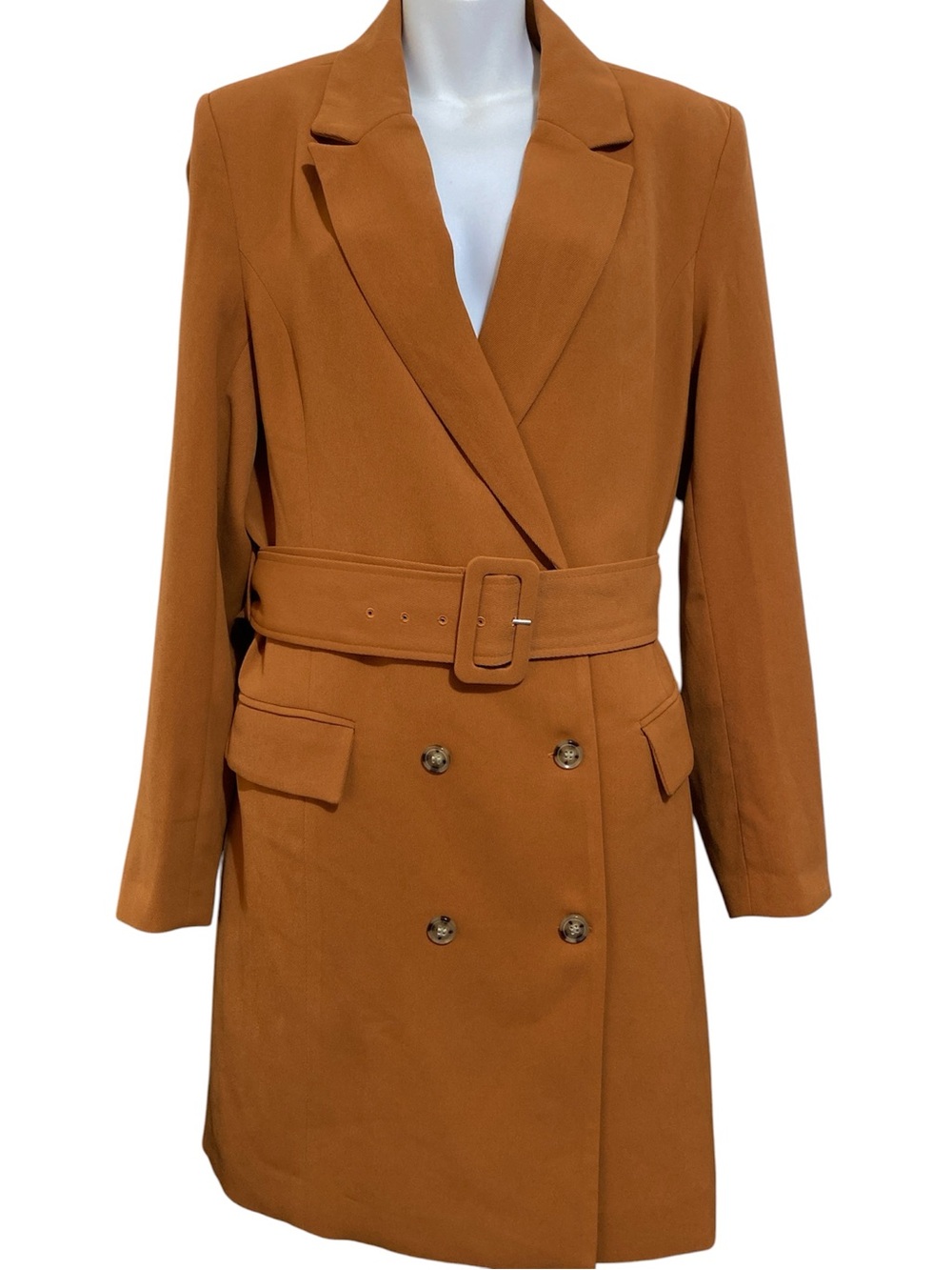 House Of Harlow 1960 Double Breasted Belted Blazer Dress